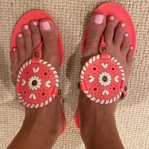 Georgics Jelly Jack Rogers 7. Coral pink